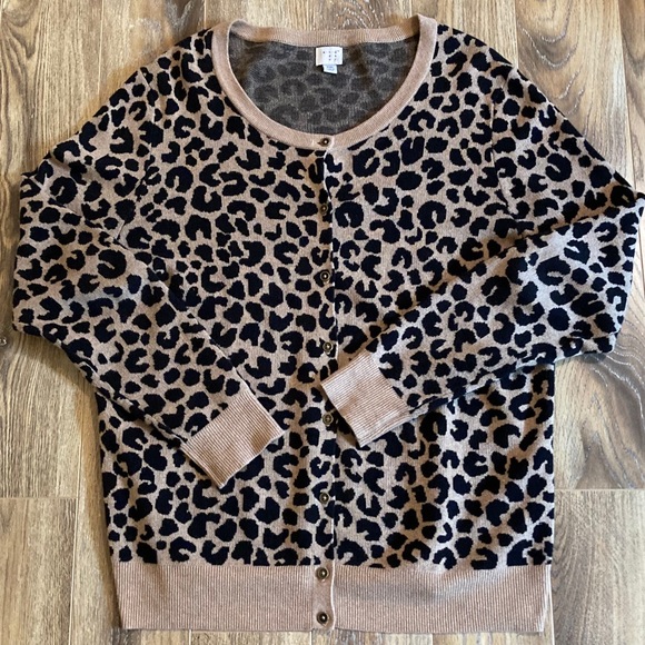 a new day Sweaters - NWOT A New Day Leopard Cardigan Sweater XXL